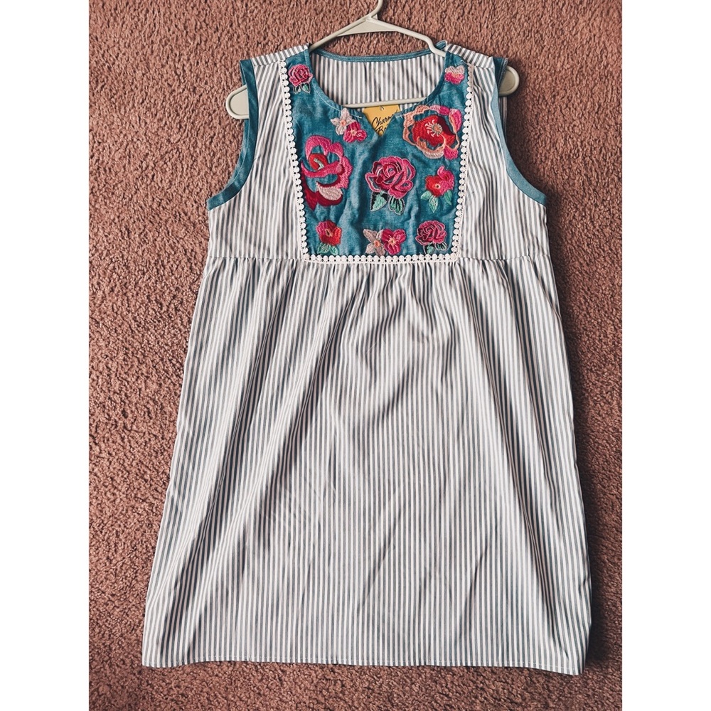 Embroidered Boutique Tank Summer Dress